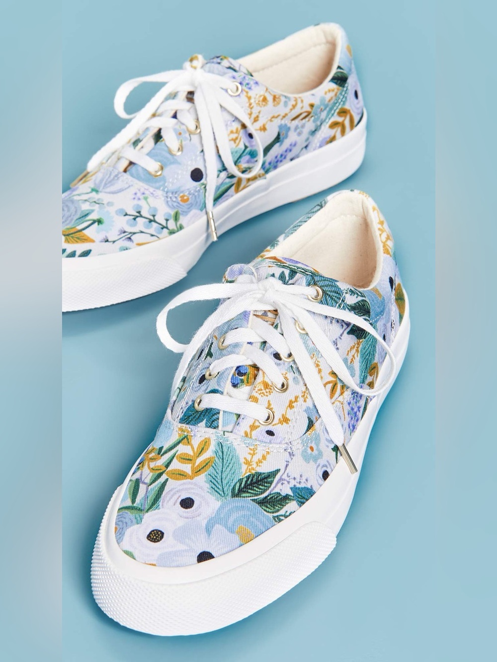 EUC Keds x Rifle Paper Co. Anchor Sneakers in Garden Party Grey